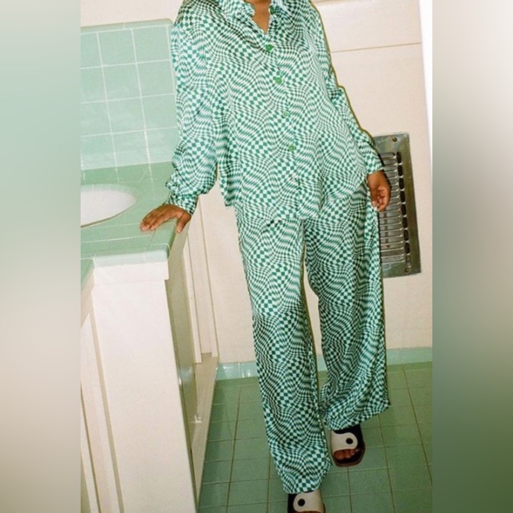 Lisa Says Gah Green Pajama Set